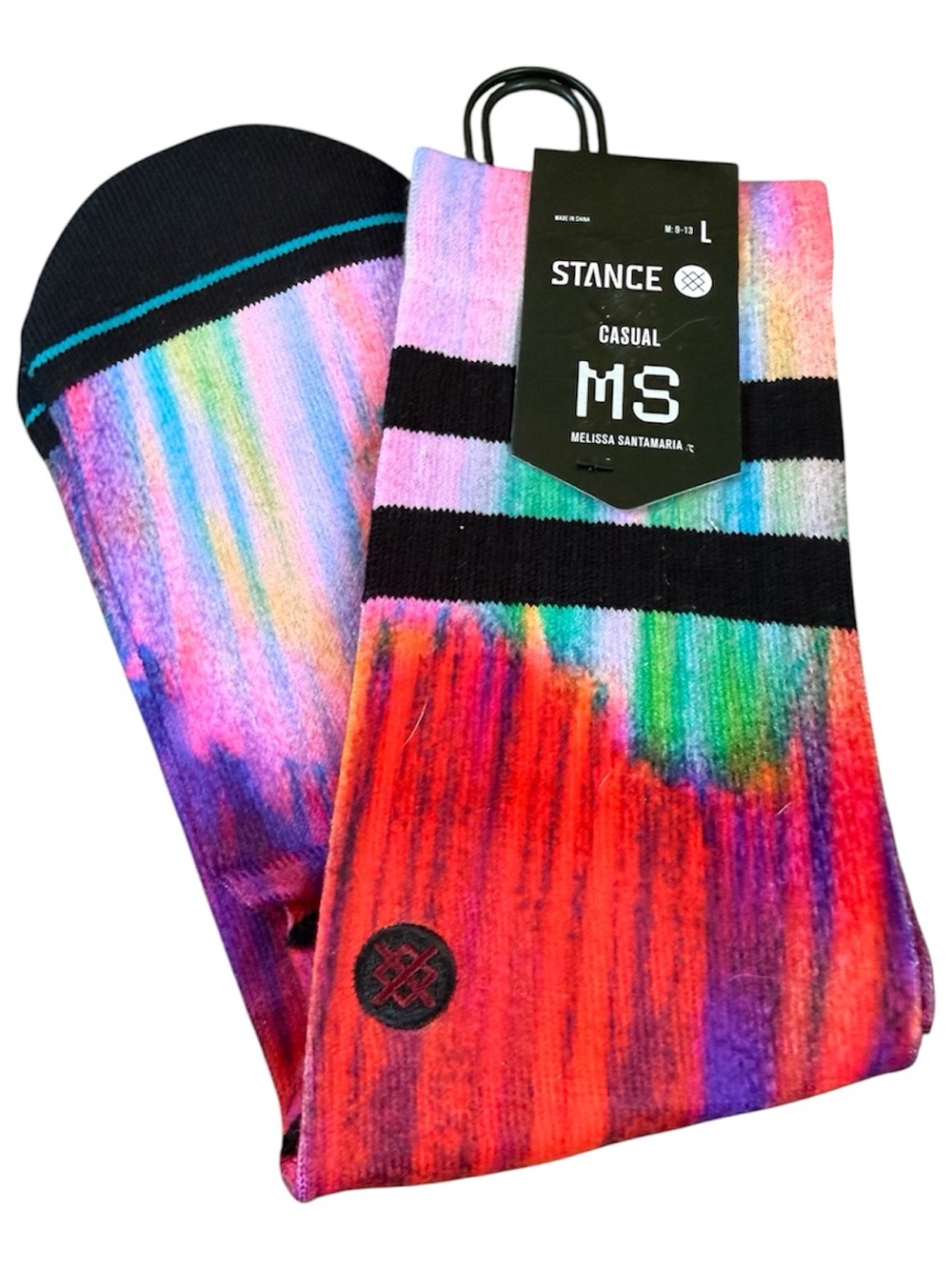 Stance Roma Crew Socks Large NWT